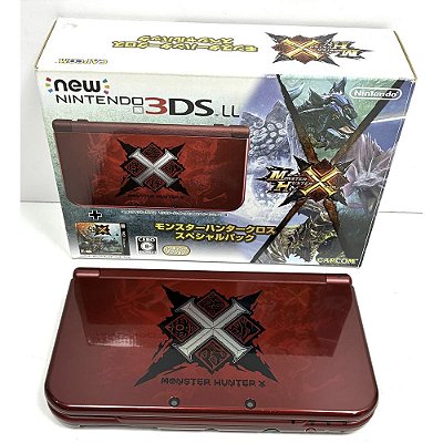 Nintendo New 3DS XL (LL), Monster Hunter X, Na Caixa Seriado, Original Nintendo (Usado)