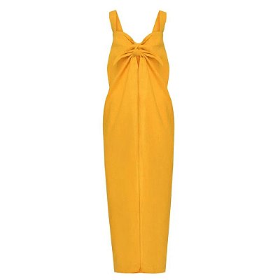 VESTIDO LINHO AMARELO