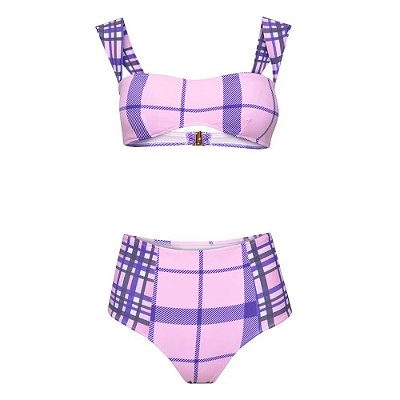 BIQUÍNI NICOLE TARTAN LILAS