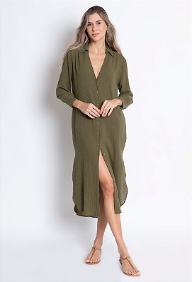 CHEMISE MARROCOS VERDE MUSGO