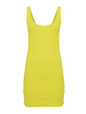 VESTIDO PLISSÊ LIMÃO