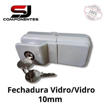 FECHADURA VIDRO/VIDRO 10MM