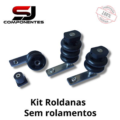 05 - KIT ROLDANAS SEM ROLAMENTOS COM REGULAGEM CONVENCIONAL