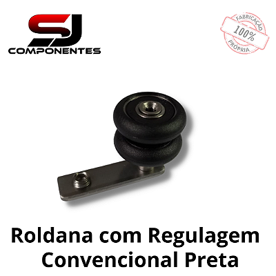 ROLDANA DE REGULAGEM PRETA CONVÊNCIONAL