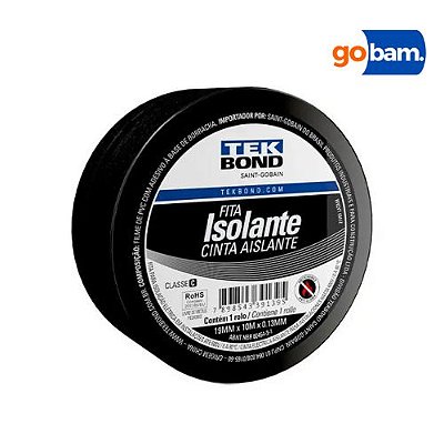 Fita Isolante Uso Geral 19mm x 10m - TekBond