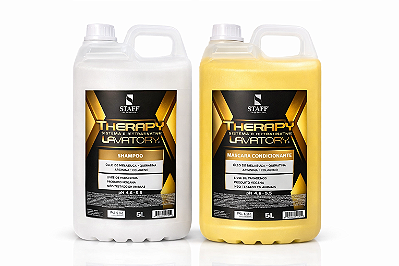 KIT 5L THERAPHY LAVATORIO SHAMPOO REFRESCANTE + MASCARA CALMANTE