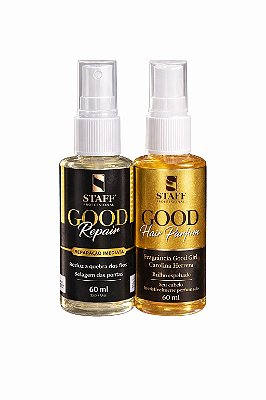 COMBO Perfume Capilar Good Hair 60ml + Reparador Good Repair 60ml Luxo