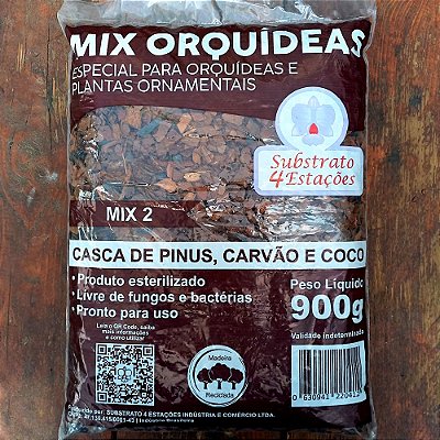 Substrato 4 Estações para orquídeas Mix 02 - 900 gramas