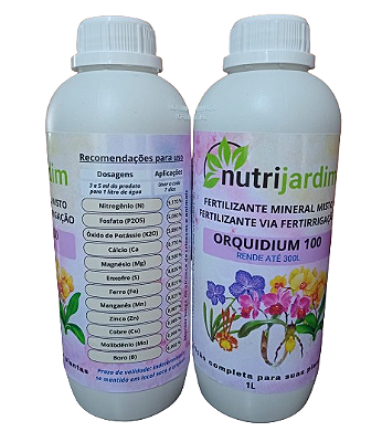 Fertilizante Líquido Concentrado Orquidium 100 - 1 litro