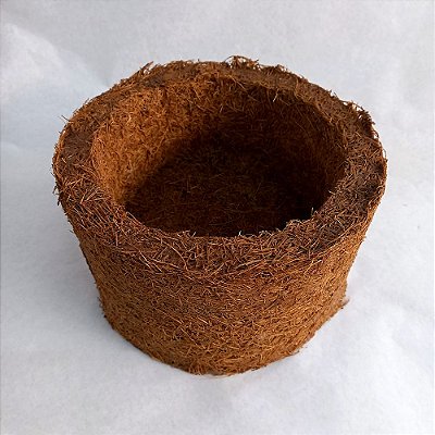Vaso redondo de fibra de Babaçu - 19cm