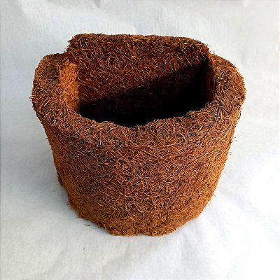 Vaso oval de parede de fibra de Babaçu - 19cm