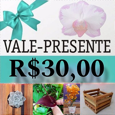 Vale Presente R$ 30,00