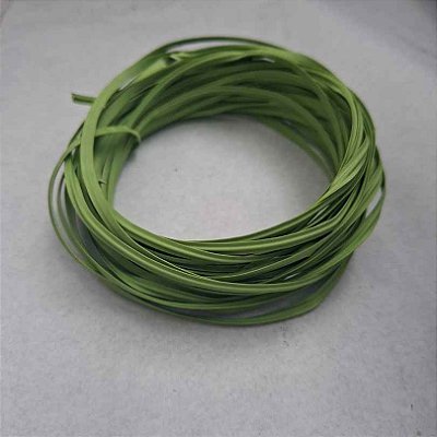 Arame Plastificado Fio Simples 10 metros - Cor Verde