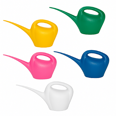 Regador Bicudo 2 Litros - Cores: Azul, Verde, Amarelo, Rosa e Branco