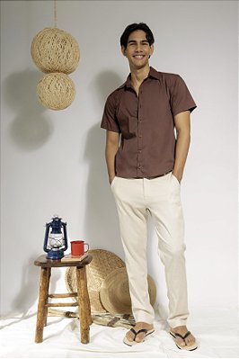 Camisa Masculina Anis