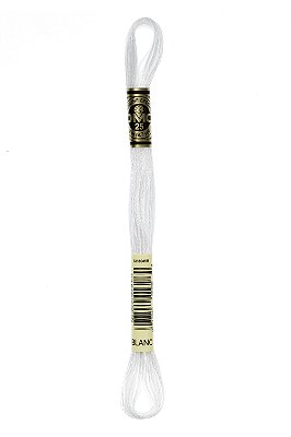 As 120 cores mais vendidas da Linha DMC Mouliné - cor BLANC