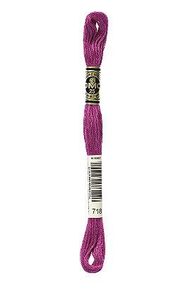 As 120 cores mais vendidas da Linha DMC Mouliné - cor 718