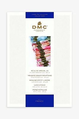 Cartela de Cores DMC - com amostras de linhas
