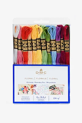 Kit DMC 24 meadas - Florais