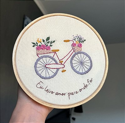 Kit para Bordar "Bicicleta"