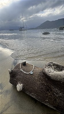 Colar Pérolas e Agua Marinha