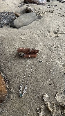 Colar em Prata com Turmalina Verde