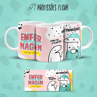 CANECA PERSONALIZADA FLORK - PROFISSÕES