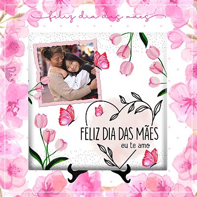 Azulejo 15x15cm Personalizado com Foto - Dia das Mães