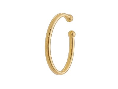Piercing Fake Feminino Tubo G Banhado a Ouro 18K