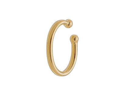 Piercing Fake Feminino Tubo M banhado a Ouro 18K