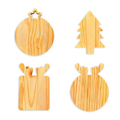 Kit 4 Tábuas Para Natal