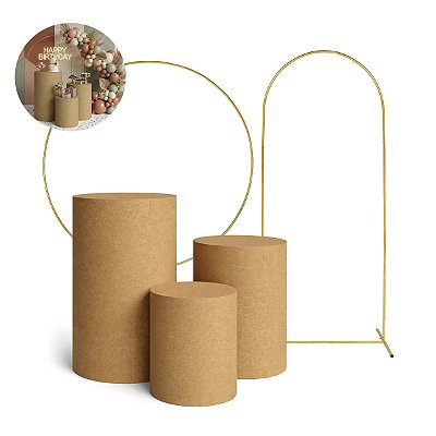 Kit Pegue Monte Arco Redondo 1,5 E Romano Trio Cilindros Mdf