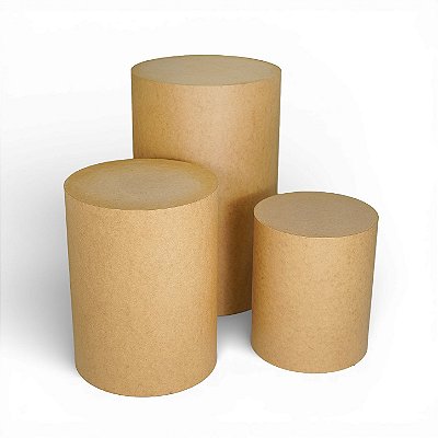 Trio De Cilindros Mdf Decoração De Eventos Festa Pegue Monte