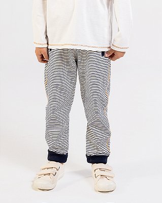 Calça listras comfy