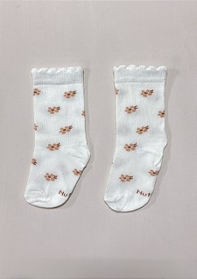Meia nutti estampada