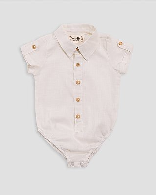 Body camisa manga curta Off-white