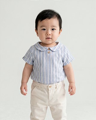 Bata violino Listrado marinho