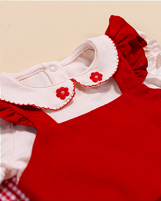 Body folha Rosa bebê