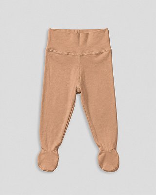 Calça comfort com pé Marrom