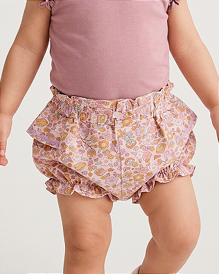 Short violeta Estampa encanto