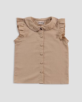 Blusa fofa Areia