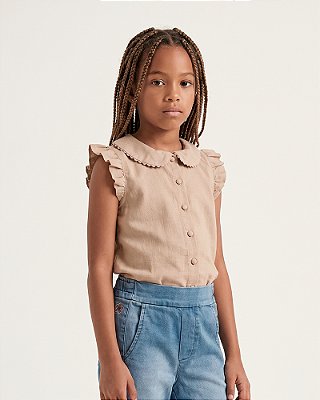 Blusa fofa Areia