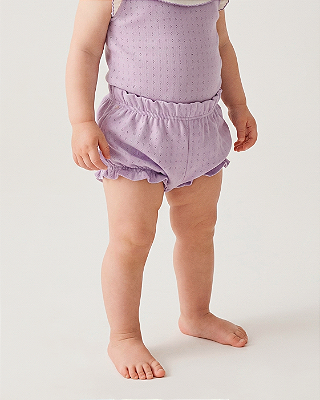 Short conforto textura Lilás