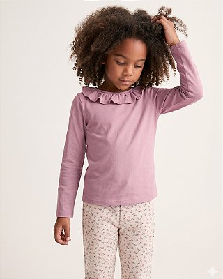 Blusa pétala Rosê