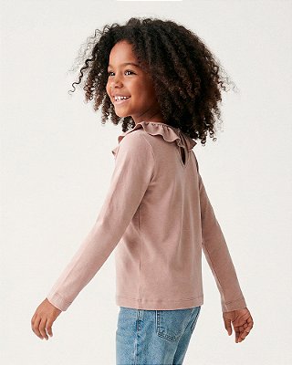 Blusa pétala Bege