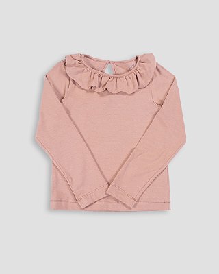 Blusa pétala Marrom