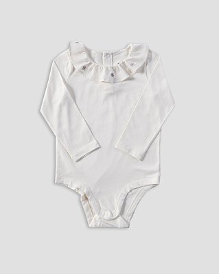 Body florzinhas Off-white + lilás