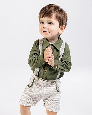 Body camisa Verde