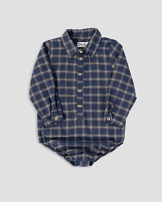 Body camisa Xadrez verde