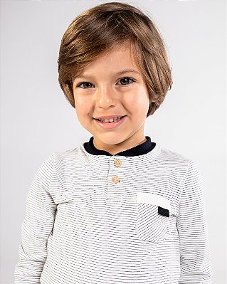 Body luneta Preto/branco